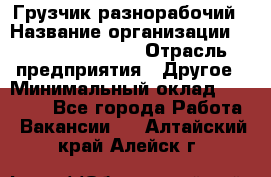 Грузчик-разнорабочий › Название организации ­ Fusion Service › Отрасль предприятия ­ Другое › Минимальный оклад ­ 25 000 - Все города Работа » Вакансии   . Алтайский край,Алейск г.